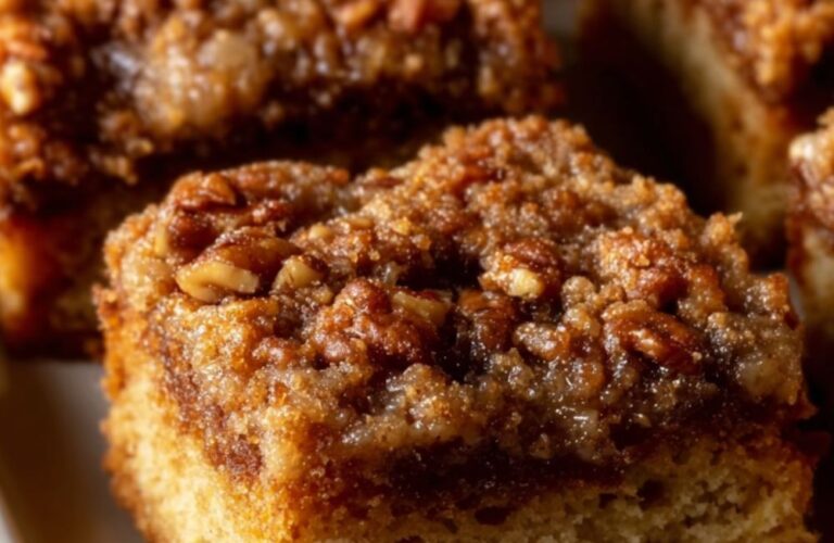 Quick Pecan Sour Cream Coffee Cake Recipe