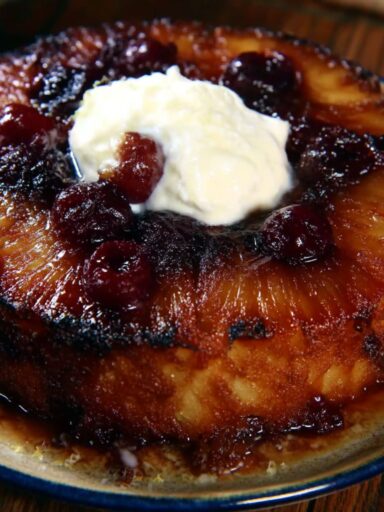Rum Pineapple Upside-Down Cake Recipe