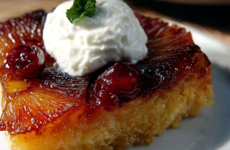 Rum Pineapple Upside-Down Cake Recipe