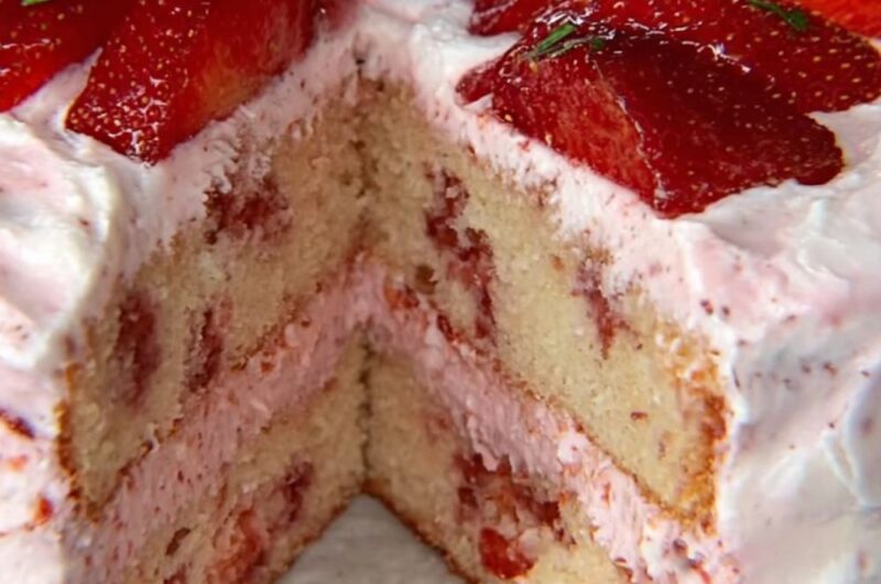 Strawberry Creme Cake Recipe