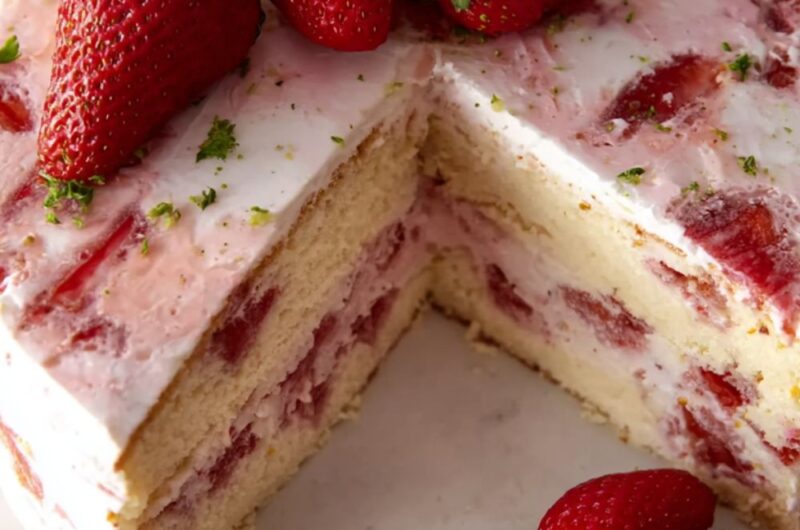 Strawberry Creme Cake Recipe