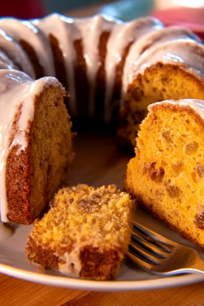 Sweet Potato Bundt Cake with Spiced Buttered Rum Glaze Recipe
