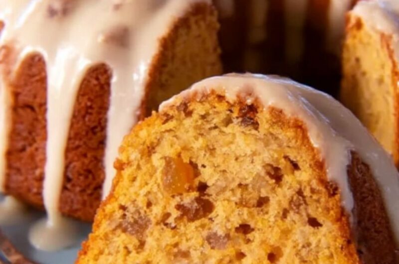 Sweet Potato Bundt Cake with Spiced Buttered Rum Glaze Recipe