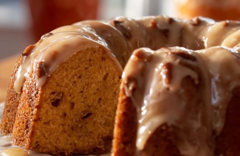 Sweet Potato Bundt Cake with Spiced Buttered Rum Glaze Recipe