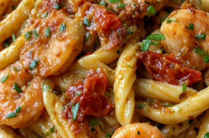 Trader Joe's Lemon Torchietti with Shrimp Recipe