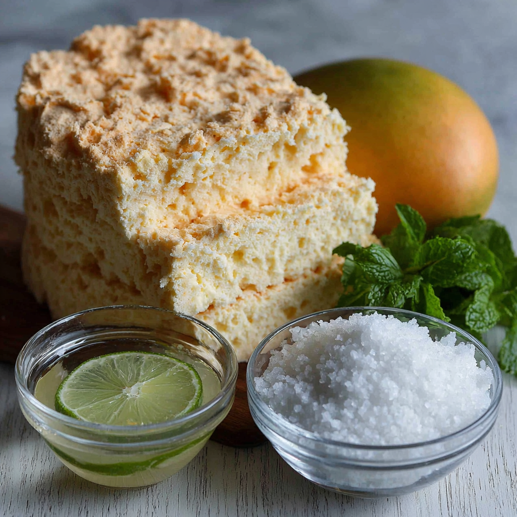 Angel Food Cake with Mangoes Recipe