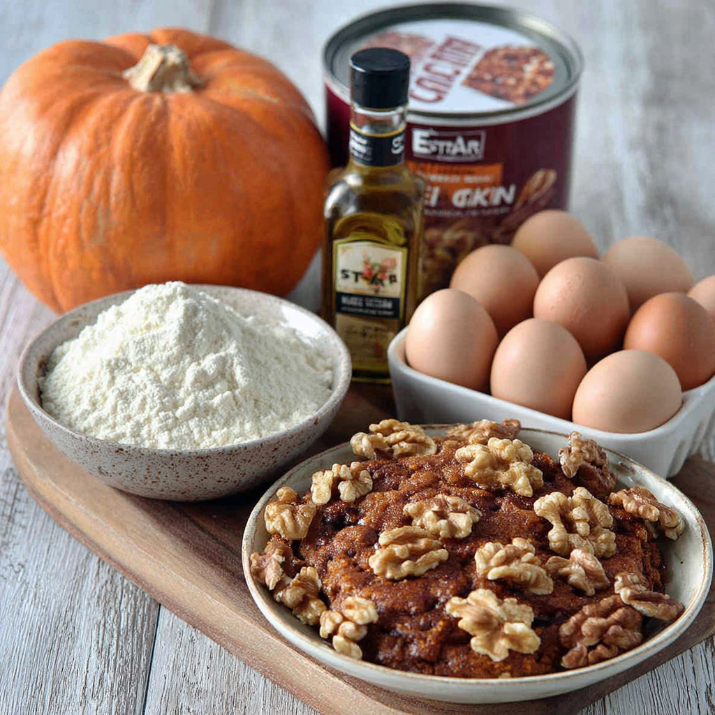Pumpkin Nut Cake With Maple Glaze Recipe
