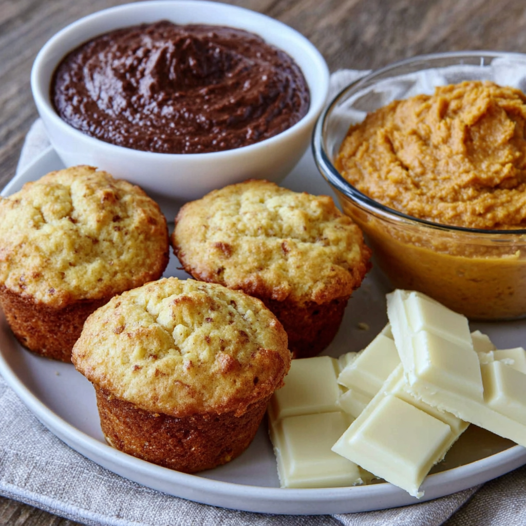 Espresso Cakes with Pumpkin Filling and White Chocolate Curls Recipe
