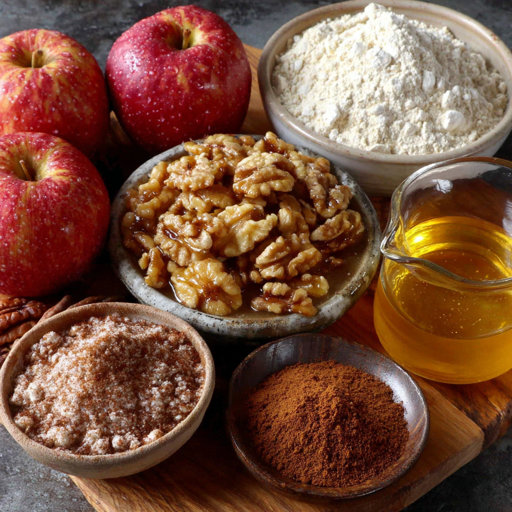 Apple-Cinnamon-Walnut Skillet Cake Recipe