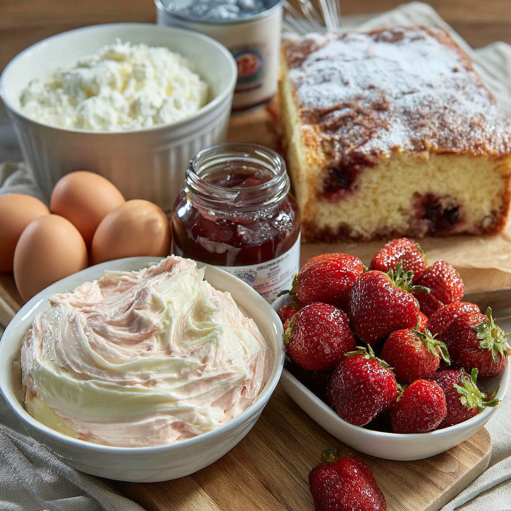 Strawberry Creme Cake Recipe