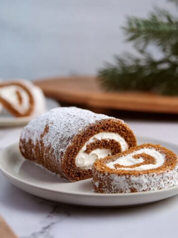 Gingerbread Roulade Cake Recipe