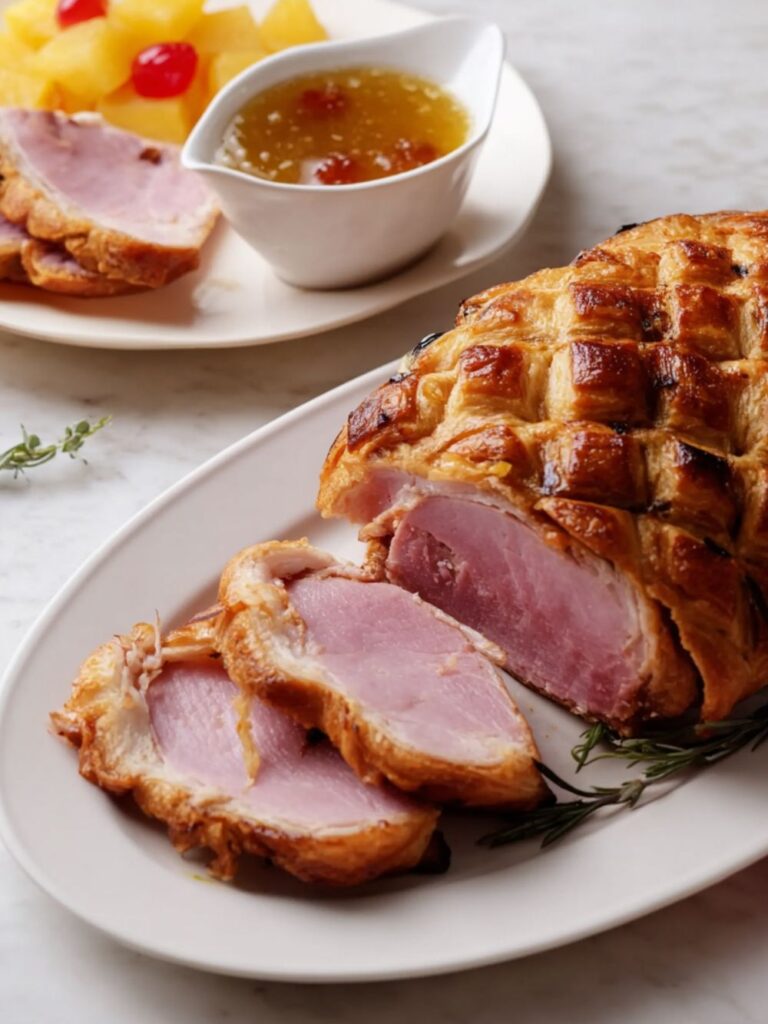 Christmas Ham Wrapped in Puff Pastry Recipe