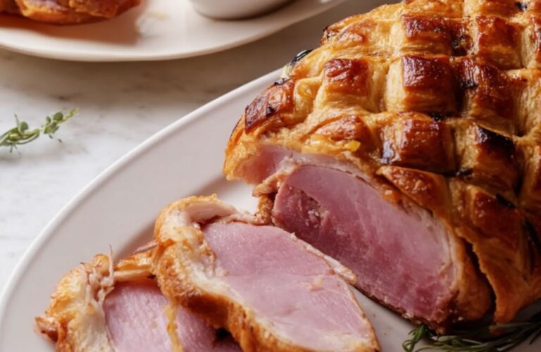 Christmas Ham Wrapped in Puff Pastry Recipe