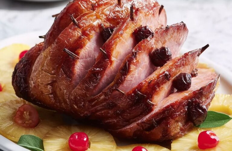 Pineapple Honey-Glazed Ham Recipe