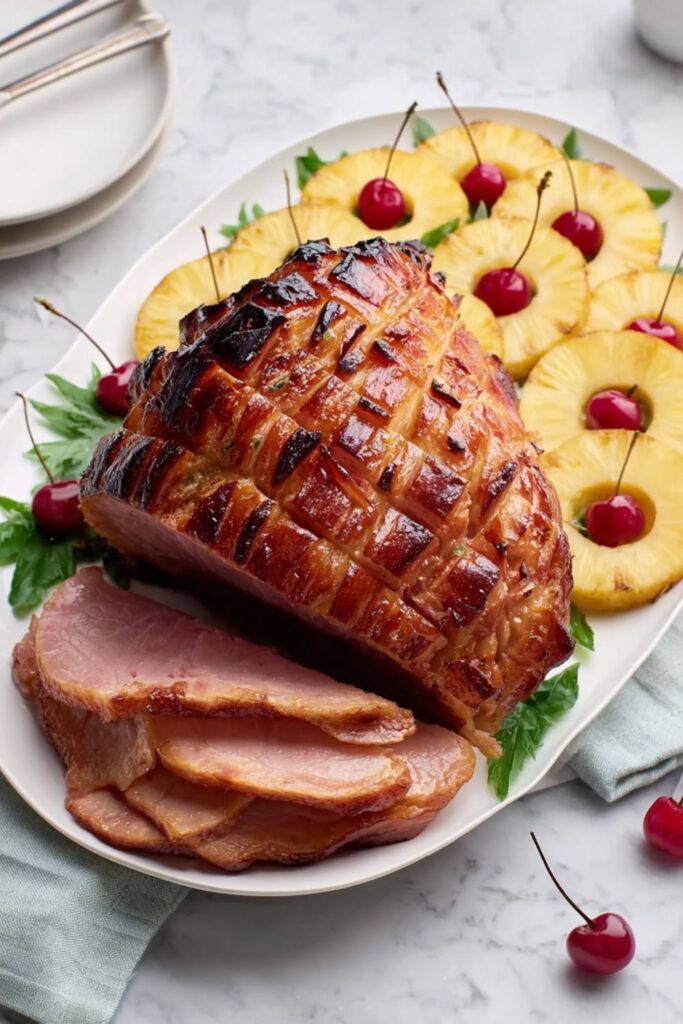 Pineapple Honey-Glazed Ham Recipe