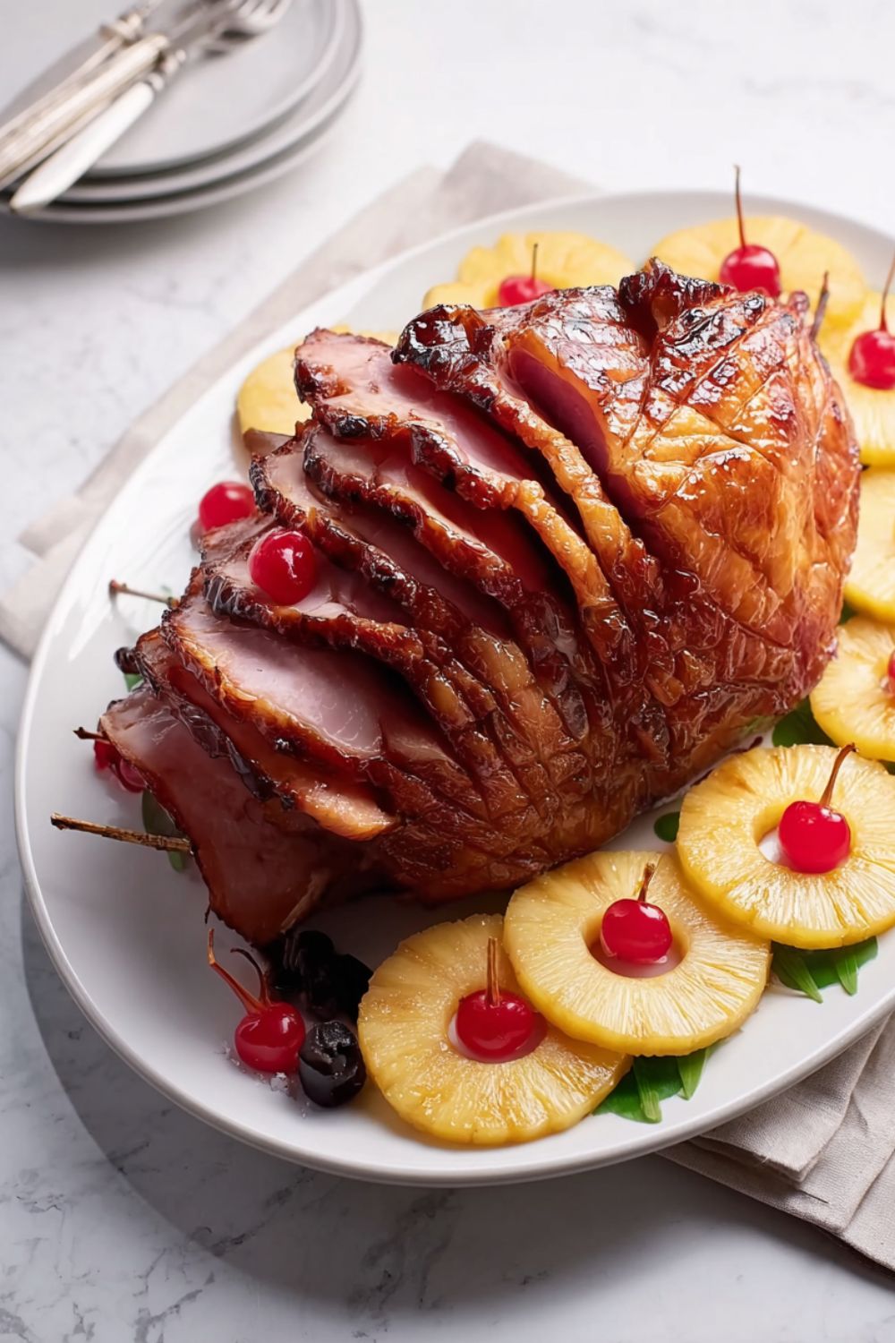 Pineapple Honey-Glazed Ham Recipe