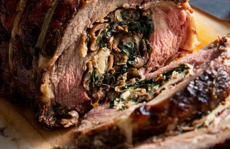Stuffed Standing Rib Roast Recipe