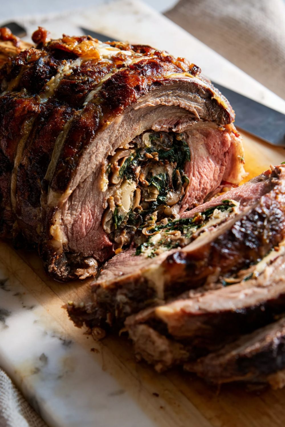 Stuffed Back Ribs Stuffed Standing Rib Roast Recipe - Lulu's Copycats