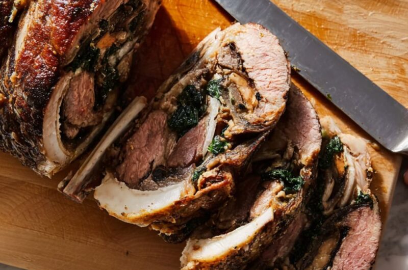 Stuffed Standing Rib Roast Recipe