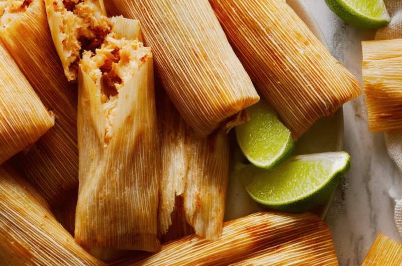 Red Chile Pork Tamales Recipe