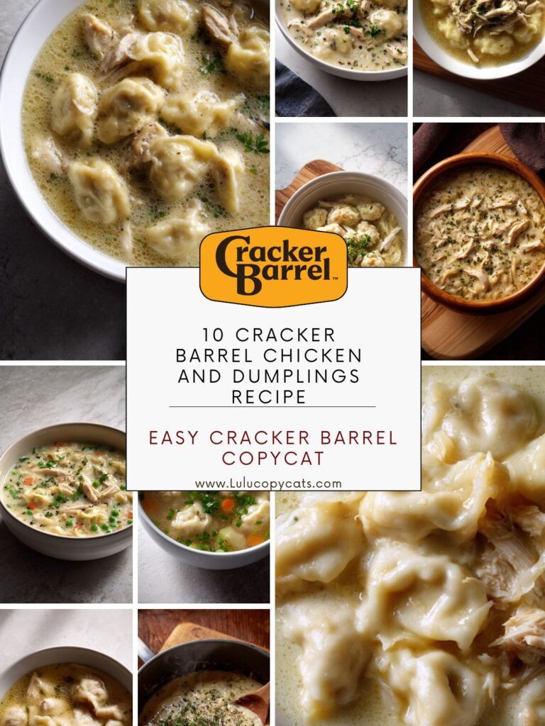 10 Cracker Barrel Chicken And Dumplings Recipes