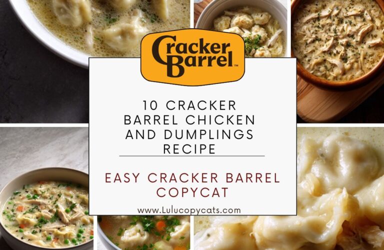 10 Cracker Barrel Chicken And Dumplings Recipes