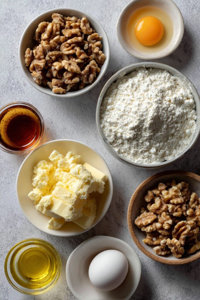 Kourabiedes (Greek Walnut Sugar Cookies) Recipe