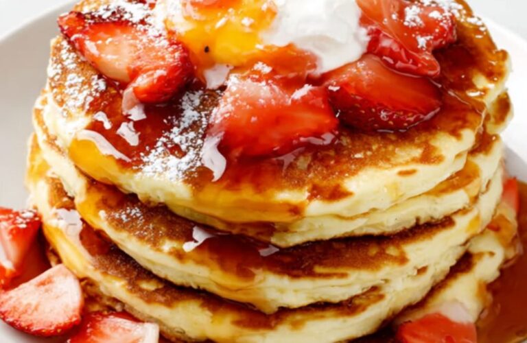 Almost-Famous Cheesecake Pancakes Recipe