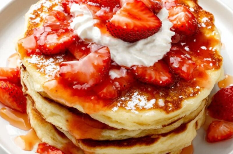 Almost-Famous Cheesecake Pancakes Recipe