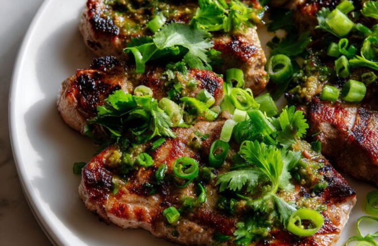 Asian Marinated Pork Chops Recipe