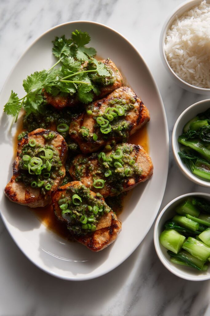 Asian Marinated Pork Chops Recipe