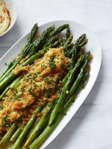 Asparagus with Meyer Lemon Breadcrumbs Recipe