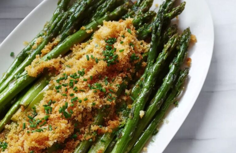 Asparagus with Meyer Lemon Breadcrumbs Recipe