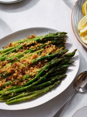 Asparagus with Meyer Lemon Breadcrumbs Recipe