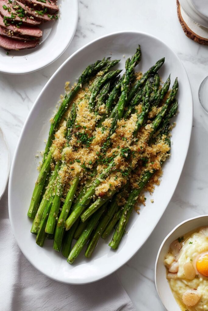 Asparagus with Meyer Lemon Breadcrumbs Recipe