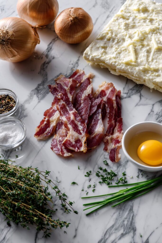 Bacon, Onion and Cheese Tart Recipe