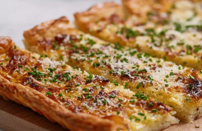 Bacon, Onion and Cheese Tart Recipe