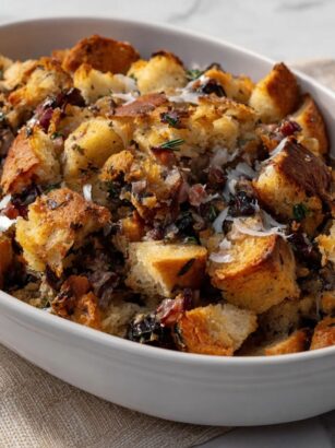 Bacon Stuffing with Radicchio and Chestnuts Recipe