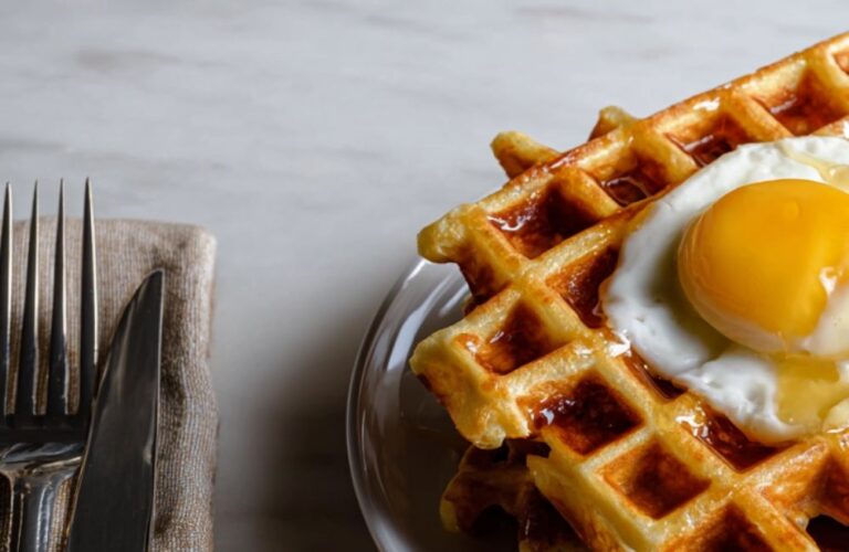Bacon and Cheddar Waffles Recipe