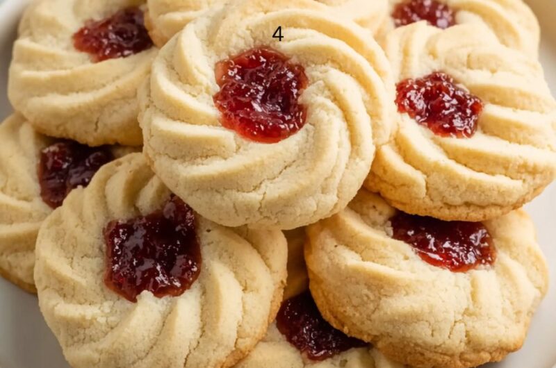 Bakery-Style Jelly Butter Cookies Recipe