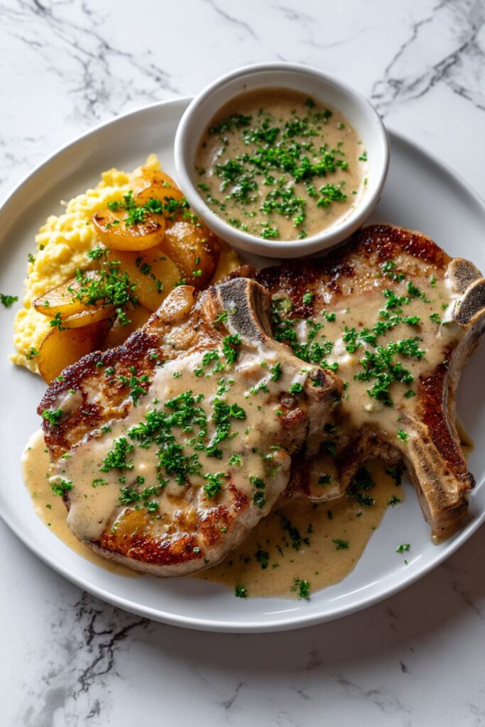 Breakfast Pork Chops Recipe