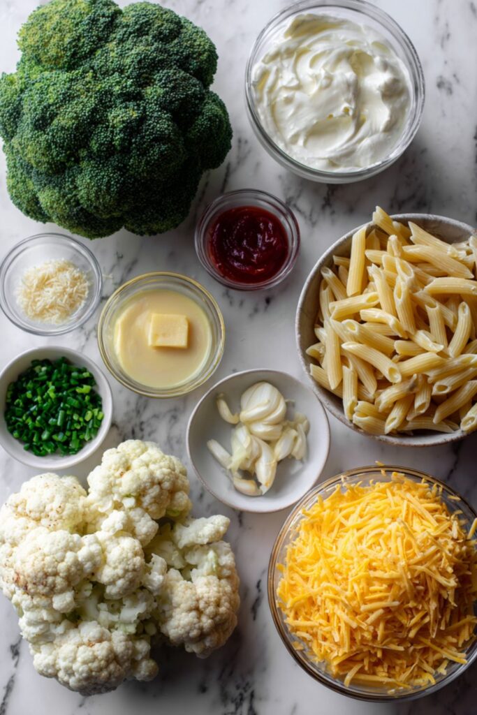 Broccoli and Cauliflower Gratin Mac n Cheese Recipe