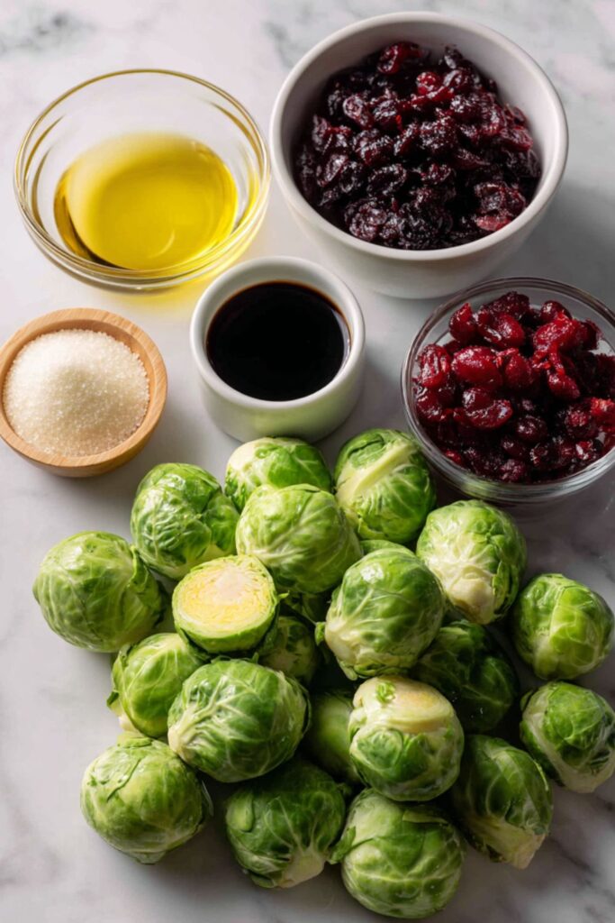 Brussels Sprouts with Balsamic and Cranberries Recipe