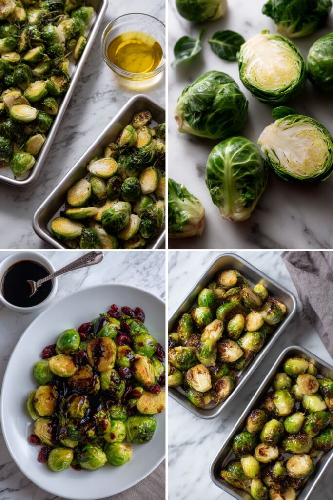 Brussels Sprouts with Balsamic and Cranberries Recipe
