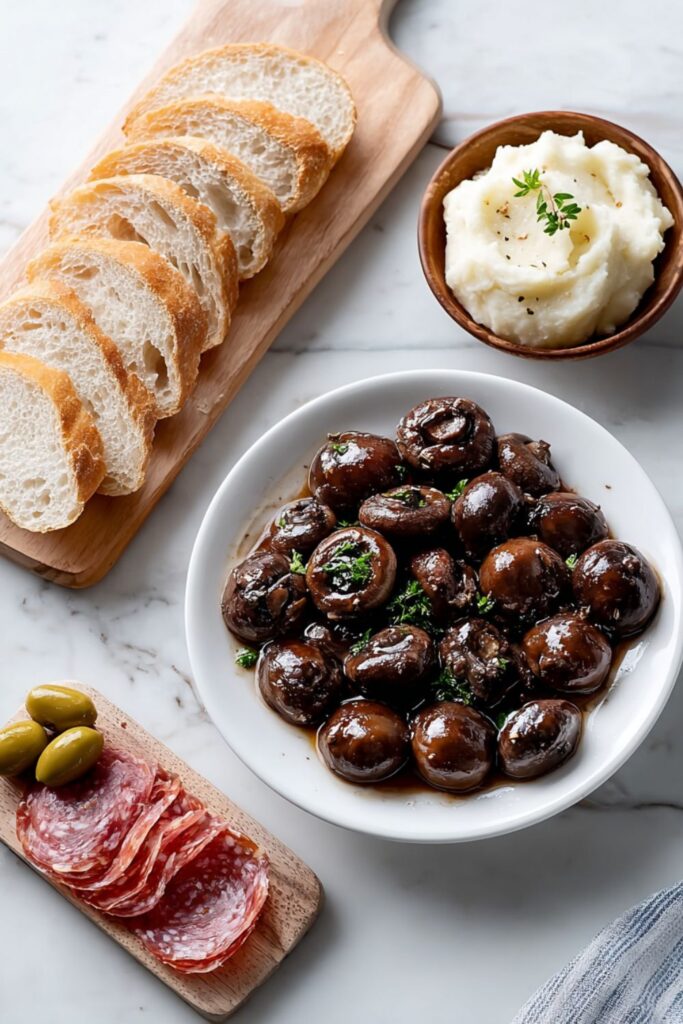 Burgundy Mushrooms Recipe