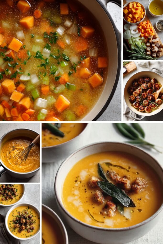 Butternut Squash Soup With Chicken Sausage Recipe