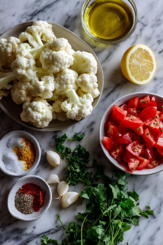 Cauliflower With Tomatoes Recipe