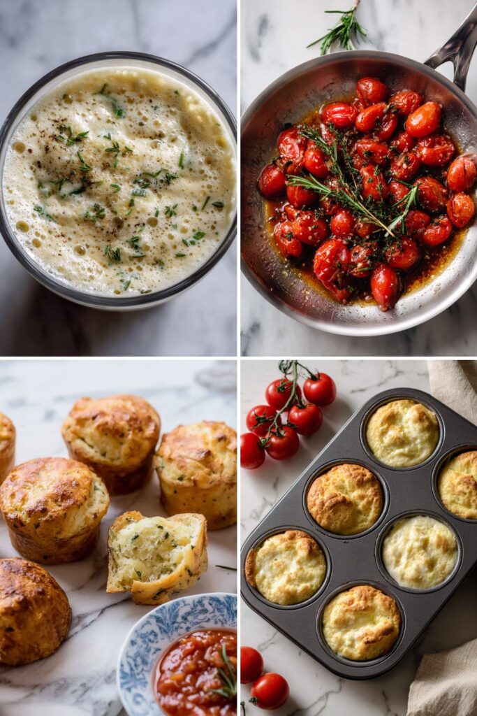 Cheese and Herb Popovers Recipe