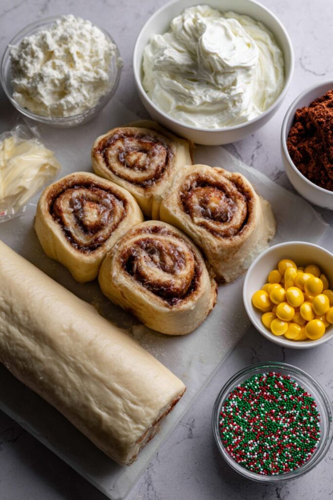 Cinnamon Roll Christmas Trees Recipe