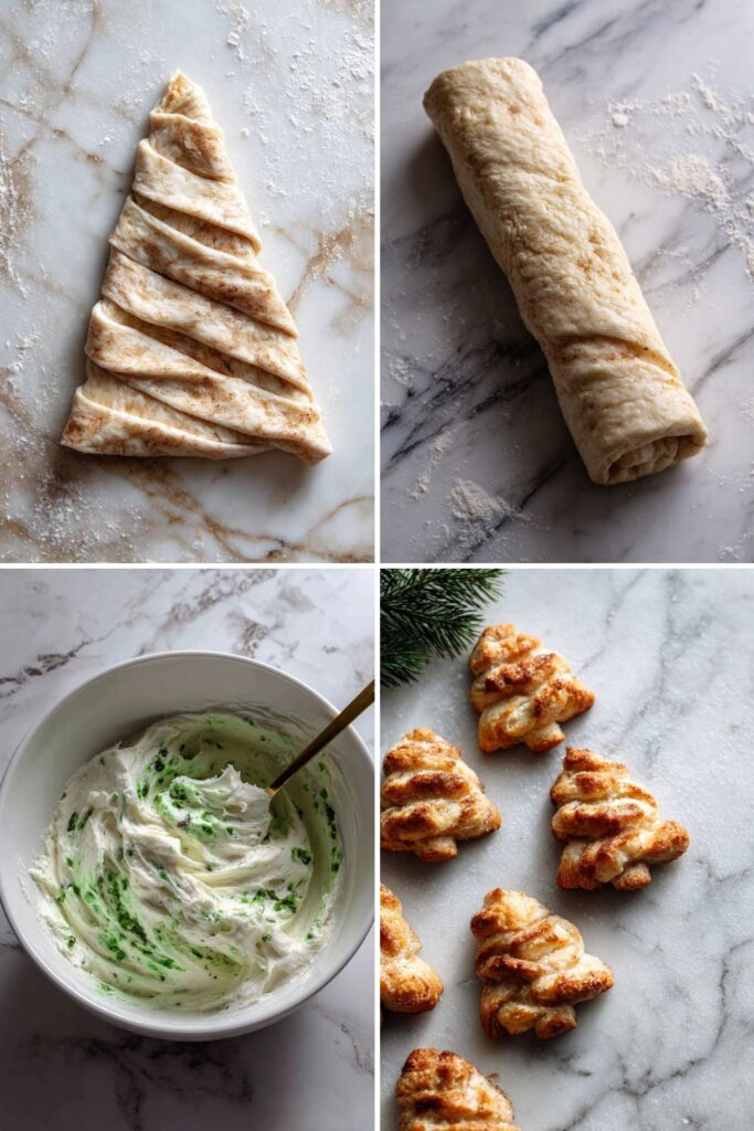 Cinnamon Roll Christmas Trees Recipe